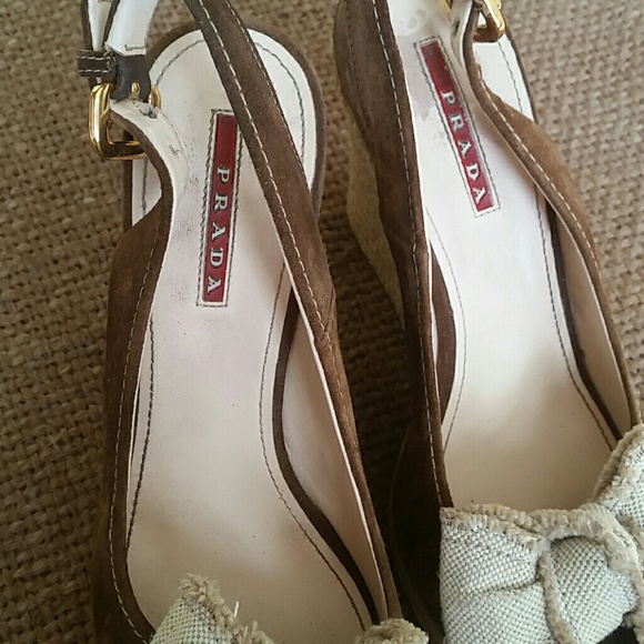 Prada  cute  bow wedges - Picture 3 of 8